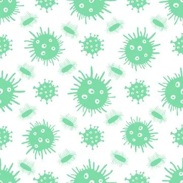 Pattern Virus Bacteria Germs Science Medicine Stock Illustration