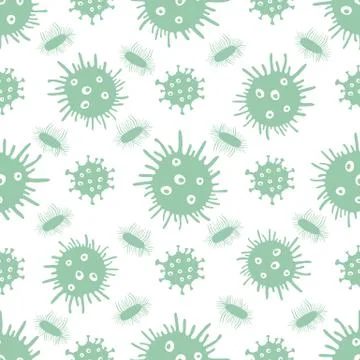 Pattern Virus Bacteria Germs Science Medicine Stock Illustration