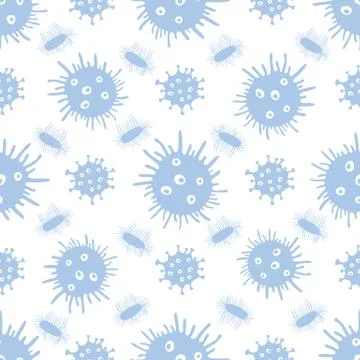 Pattern Virus Bacteria Germs Science Medicine Stock Illustration