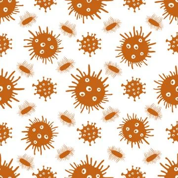 Pattern Virus Bacteria Germs Science Medicine Stock Illustration