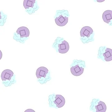 Pattern virus soap antibacterial cartoon vector 스톡 일러스트