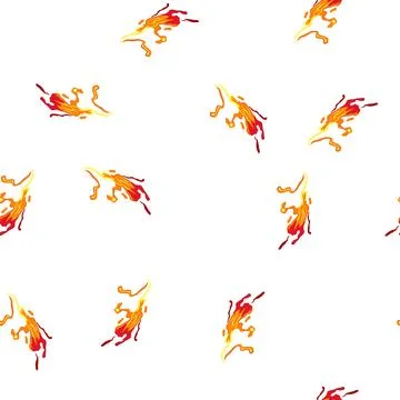 Pattern viscous liquid lava cartoon vector Illustrazione stock