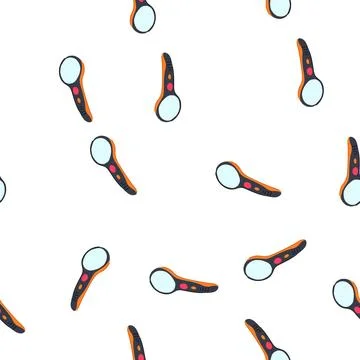 Pattern vision reading magnifier cartoon vector Stock Illustration