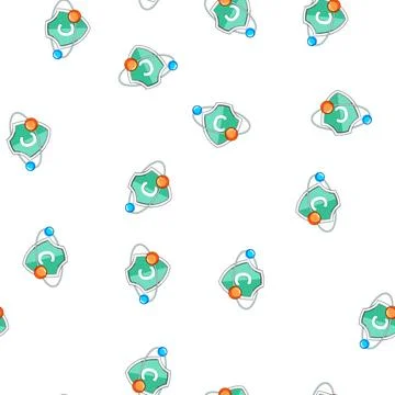 Pattern vitality vitamin shield cartoon vector Ilustración de archivo