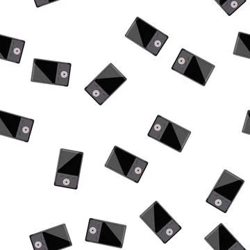 Pattern voice dictaphone cartoon vector Stock Illustration