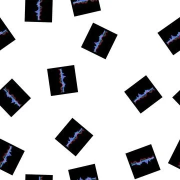 Pattern voice equalizer music cartoon vector 스톡 일러스트