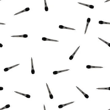 Pattern voice mic microphone music cartoon vector Stock Illustration