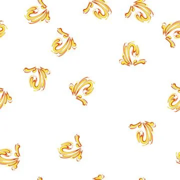Pattern volcano lava splash cartoon vector Stock Illustration