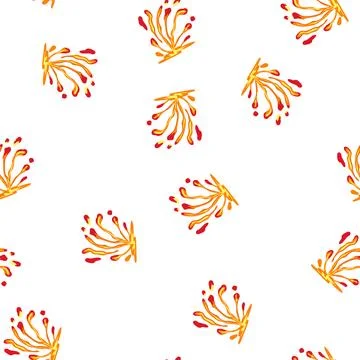 Pattern volcano liquid lava cartoon vector Stock Illustration