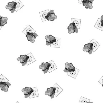 Pattern voltage short circuit fire cartoon vector 스톡 일러스트