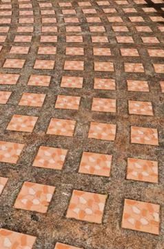 Pattern walk way Stock Photos