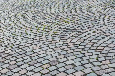 The pattern walkway made of stone as background Stock Photos