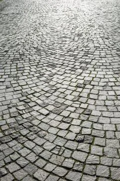 The pattern walkway made of stone as background Stock Photos