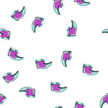 Pattern wall graffiti arrow cartoon vector Stock Illustration