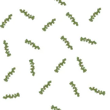 Pattern wall green ivy cartoon vector Illustrazione stock