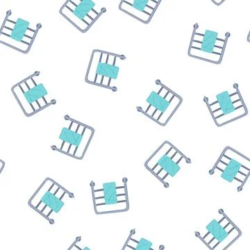 Pattern wall heater towel cartoon vector イラスト素材