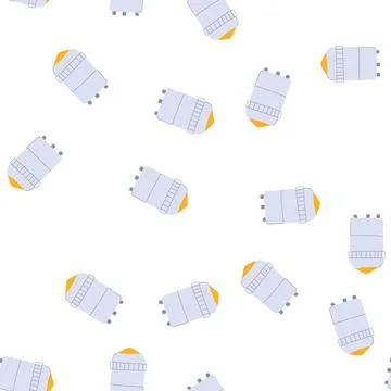 Pattern wall oil tank storage cartoon vector Stock Illustration