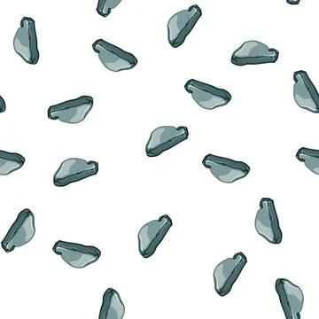 Pattern wall pebble stone cartoon vector Stock Illustration