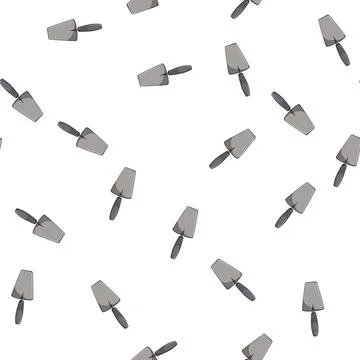 Pattern wall trowel cement cartoon vector Stock Illustration