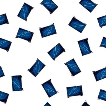 Pattern wall tv screen cartoon vector イラスト素材