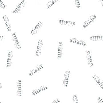 Pattern wall white fence cartoon vector Ilustração Stock