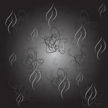 Pattern wallpaper in black and white colors Stock Illustration