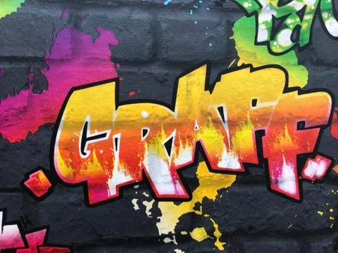 The pattern on the Wallpaper Foto stock