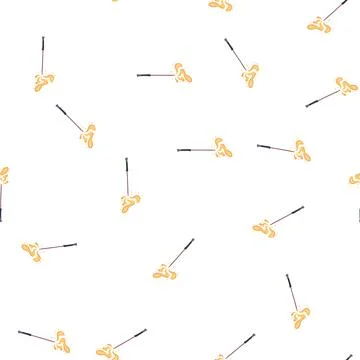 Pattern wand magic stick cartoon vector Stock Illustration