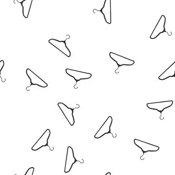 Pattern wardrobe hanger clothes cartoon vector Stock Illustration