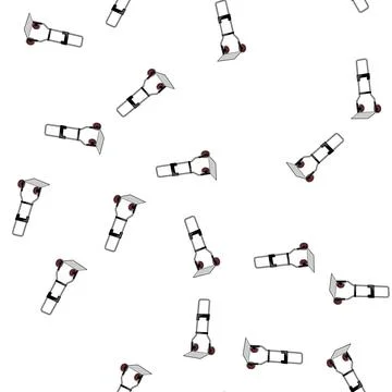 Pattern warehouse hand cart cartoon vector Stock Illustration