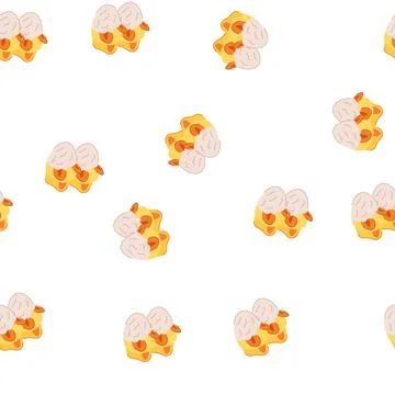Pattern warm baby booties cartoon vector Stock Illustration
