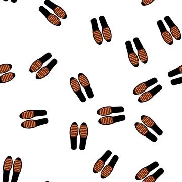 Pattern warmth electric heated insoles cartoon vector Stock Illustration