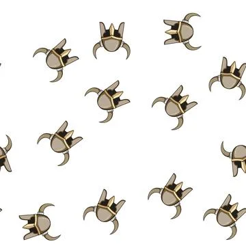 Pattern warrior viking helmet cartoon vector 스톡 일러스트