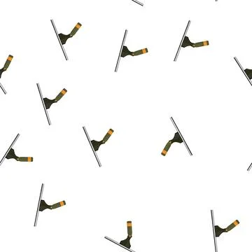 Pattern wash squeegee glass color icon vector Stock Illustration