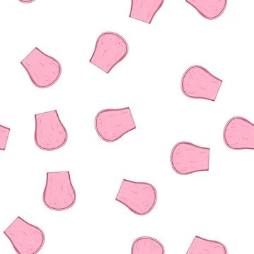 Pattern washable burp cloths cartoon vector Stock Illustration