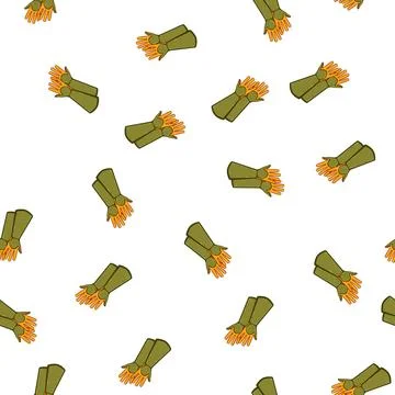 Pattern washable garden glove cartoon vector 스톡 일러스트