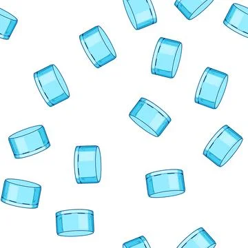 Pattern waste plastic bottle cap cartoon vector Stock Illustration