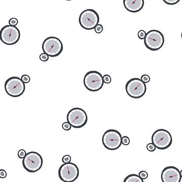 Pattern watch stopwatch cartoon vector Stockillustratie