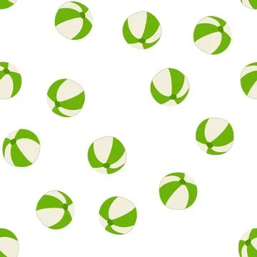Pattern water beach ball cartoon vector Stockillustratie