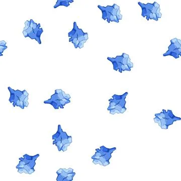 Pattern water iceberg cartoon vector Stock Illustration