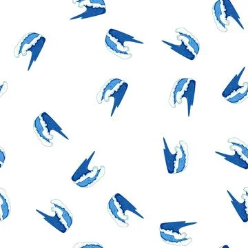 Pattern water ocean waves cartoon vector Stockillustratie