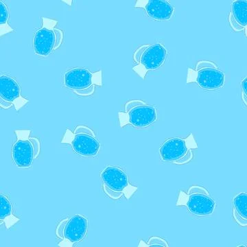 Pattern water pitcher with a glass like appearance containing refreshing blue Illustrazione stock