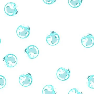 Pattern water soap bubble explosion cartoon vector Stock Illustration