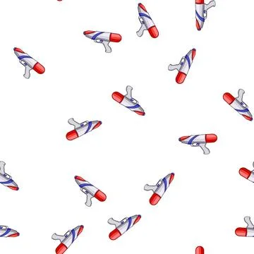 Pattern Water squirting toy gun for children playing Stock Illustration