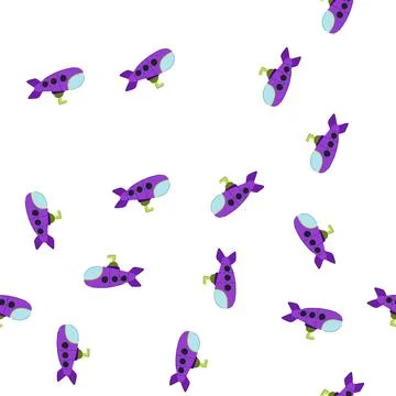Pattern water submarine cartoon vector Stock Illustration