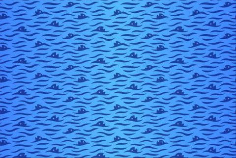 Pattern with water surface Stock Illustration