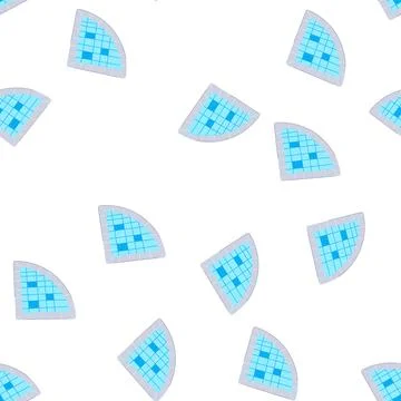 Pattern water top view pool cartoon vector イラスト素材