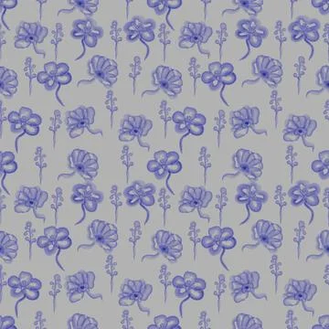 Pattern in watercolor style Stock Illustration