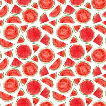 Pattern with watermelon Illustrazione stock