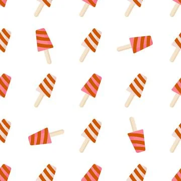 Pattern of watermelon slices on a green background Stock Illustration